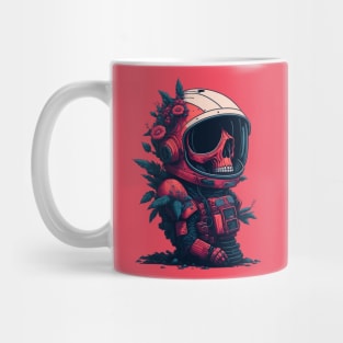 Floral Astronaut Skull 2 Mug